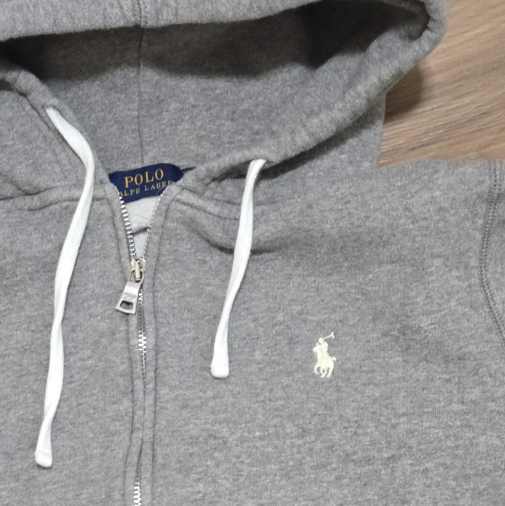 Polo Ralph Lauren Heather Gray Zip Up Sweatshirt Hoodie Size XL - Picture 3 of 11